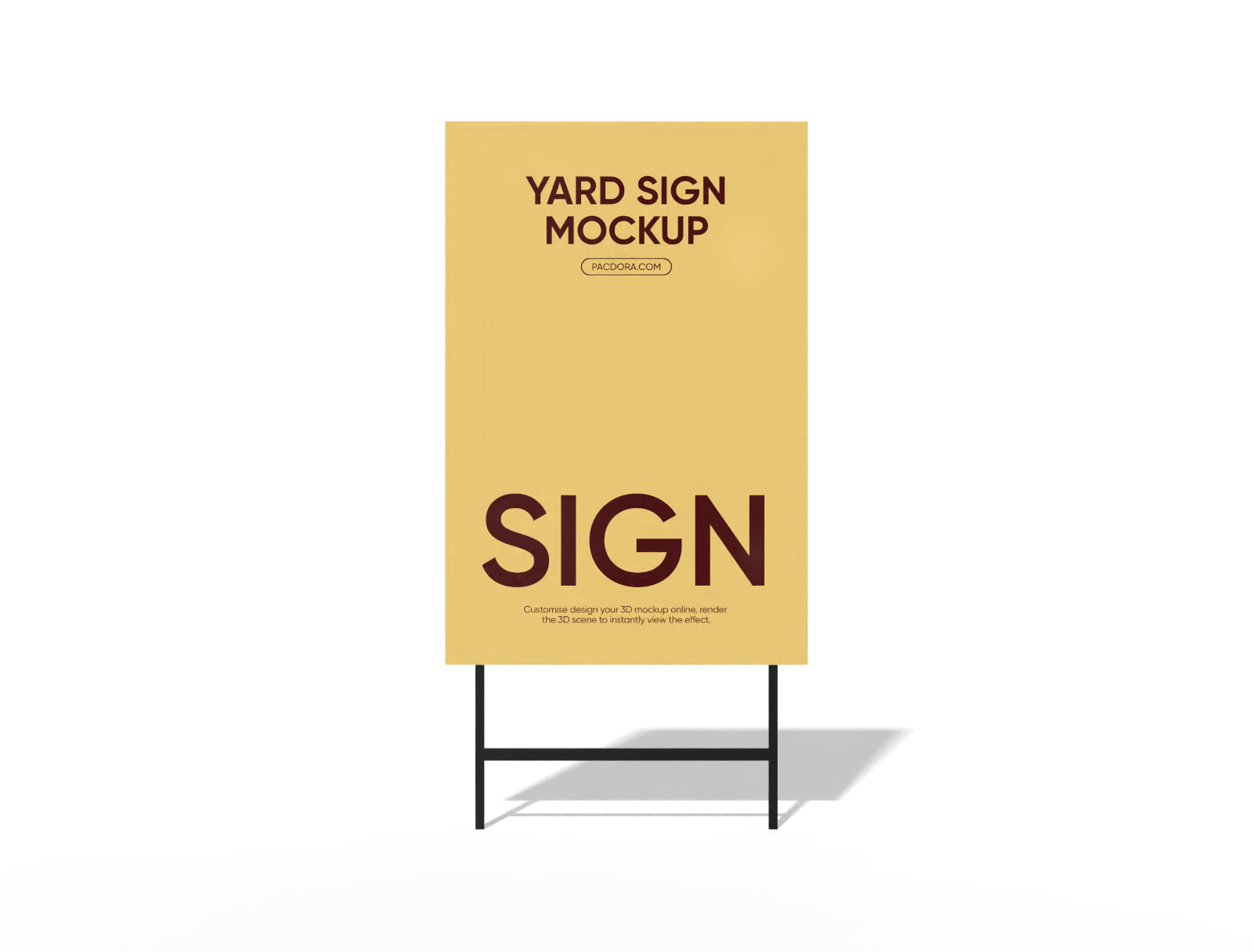 Yard sign mockup