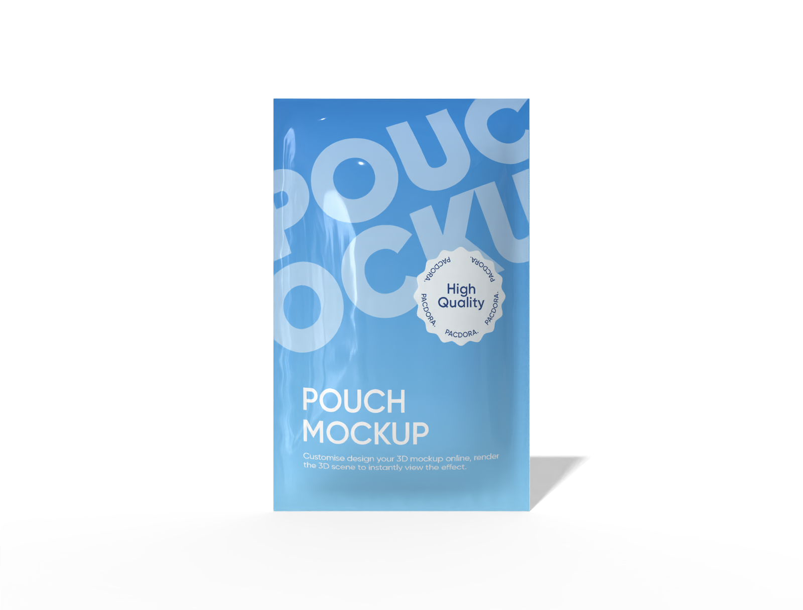 3 side seal pouch mockup