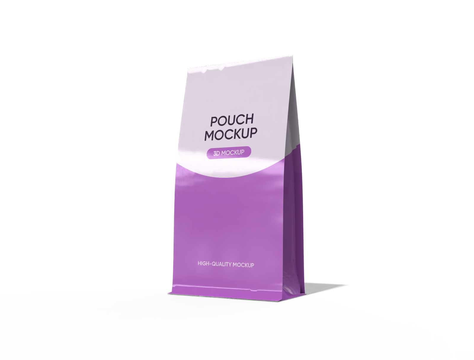 Flat bottom pouch mockup Flat bottom pouch mockup