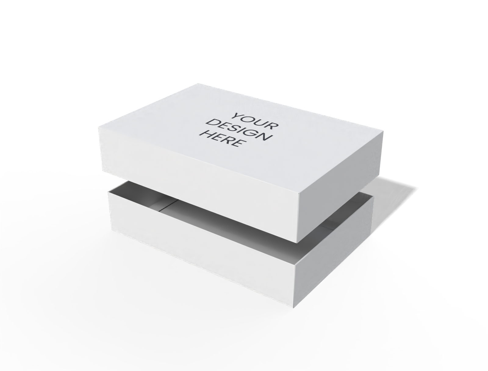 Lid and base box mockup Lid and base box mockup