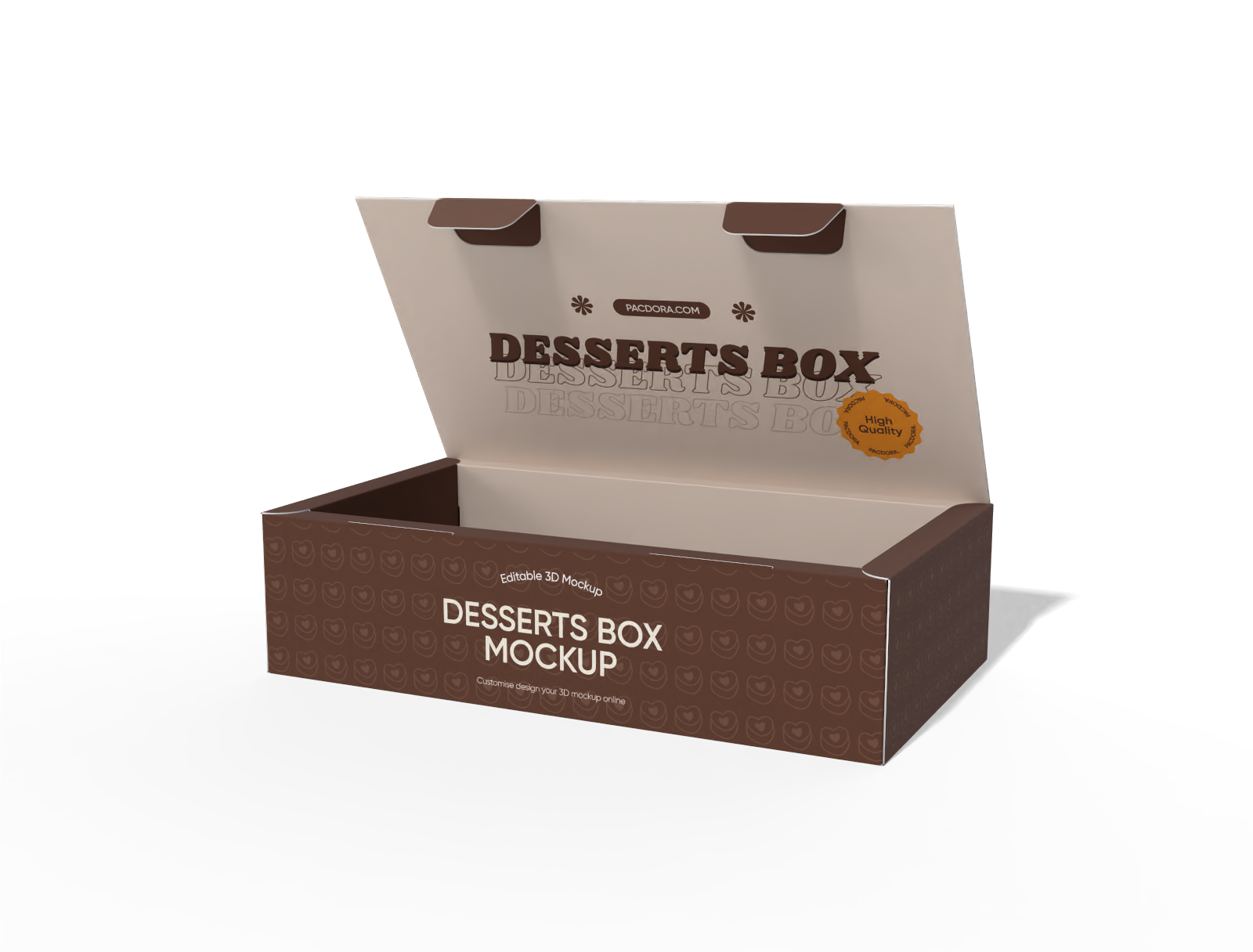 Dessert box display mockup