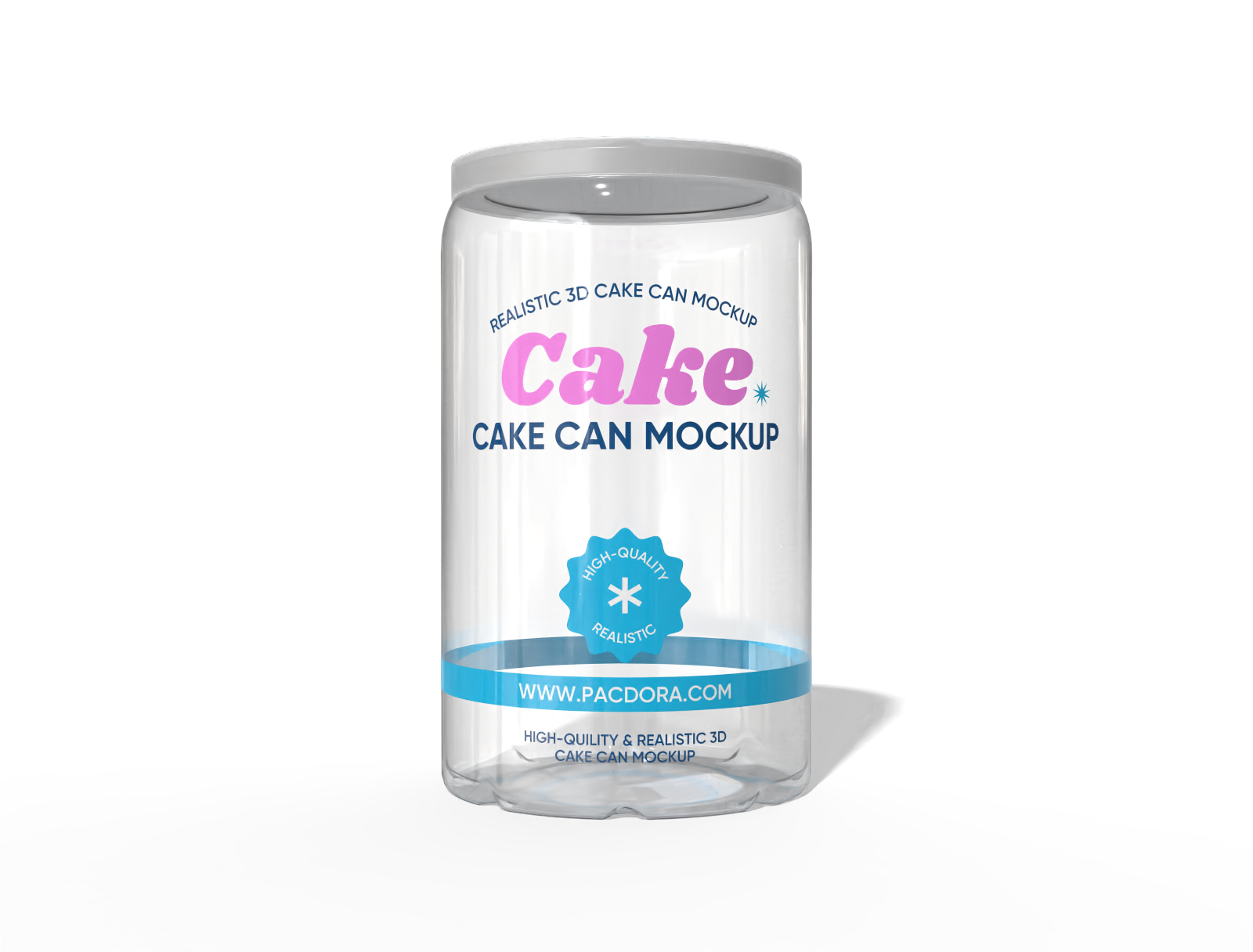 Cake can mockup