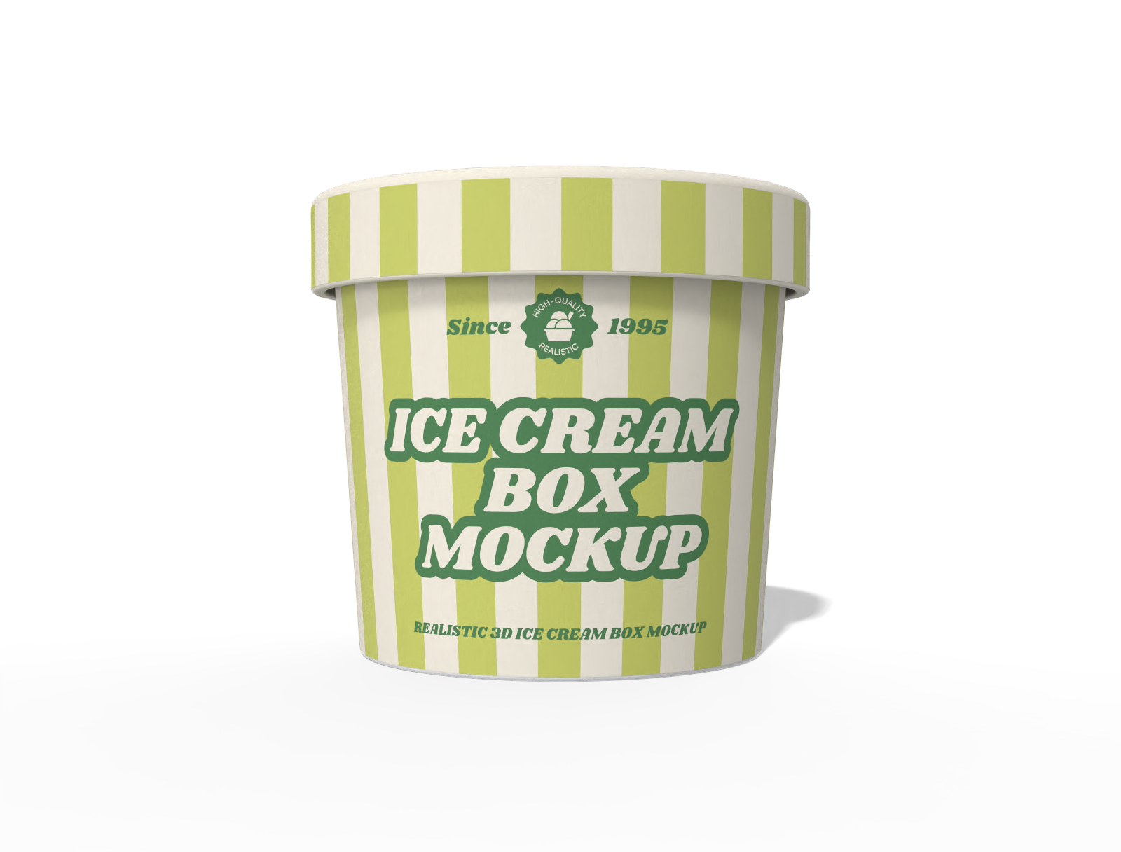Ice cream box mockup