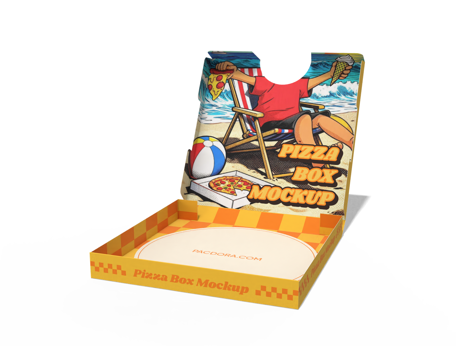 Pizza box mockup