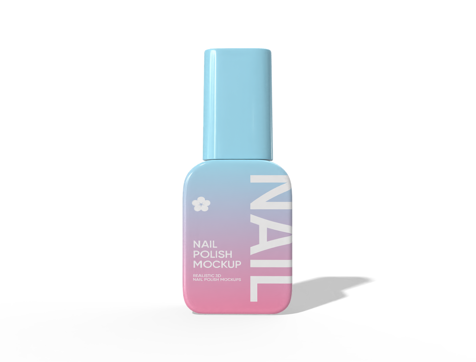 Nail polish bottle mockup