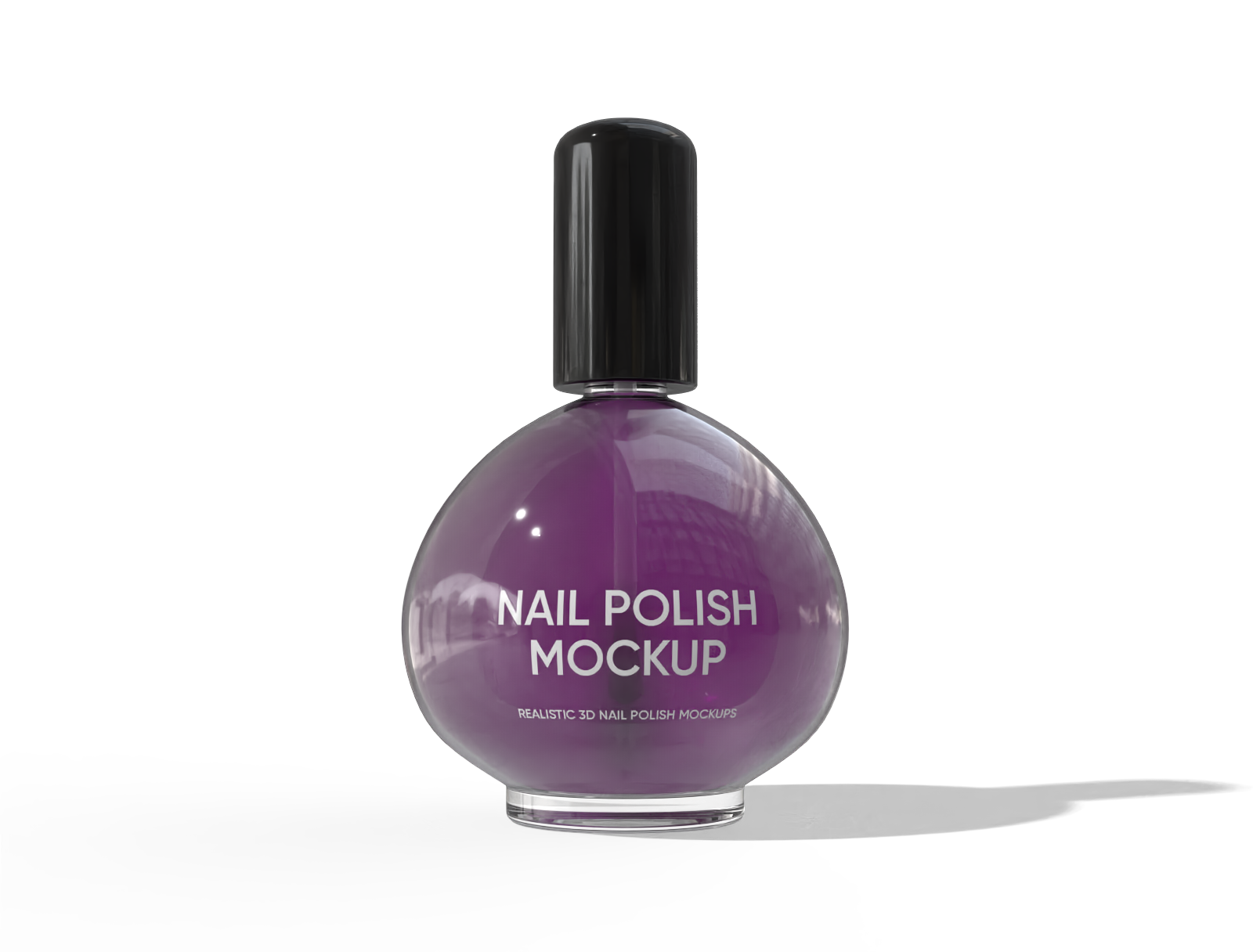 75ml nail polish bottle mockup
