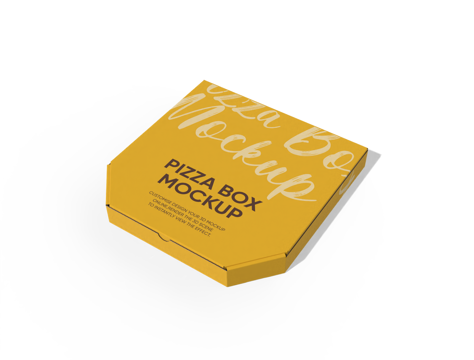 Pizza box mockup