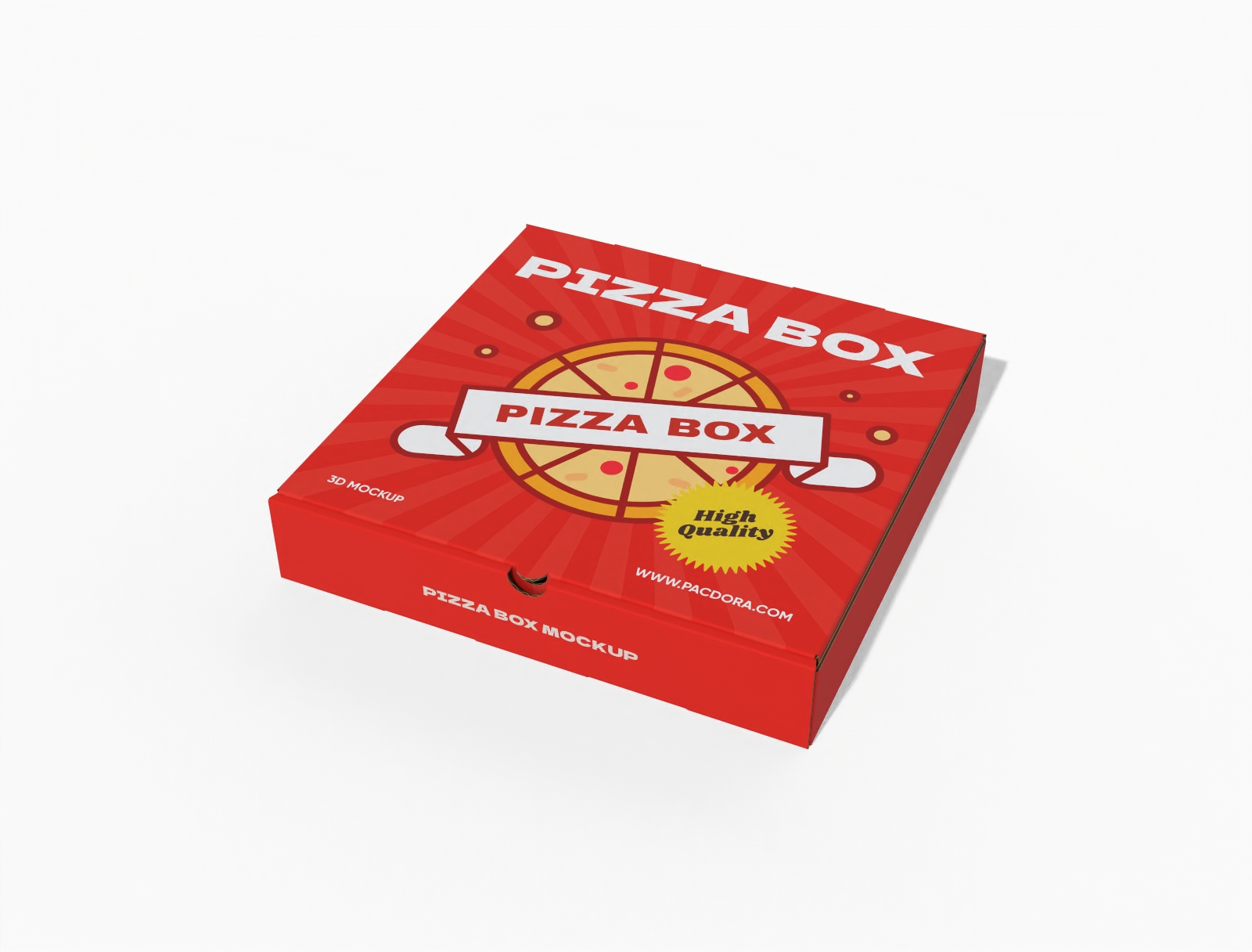Pizza box mockup