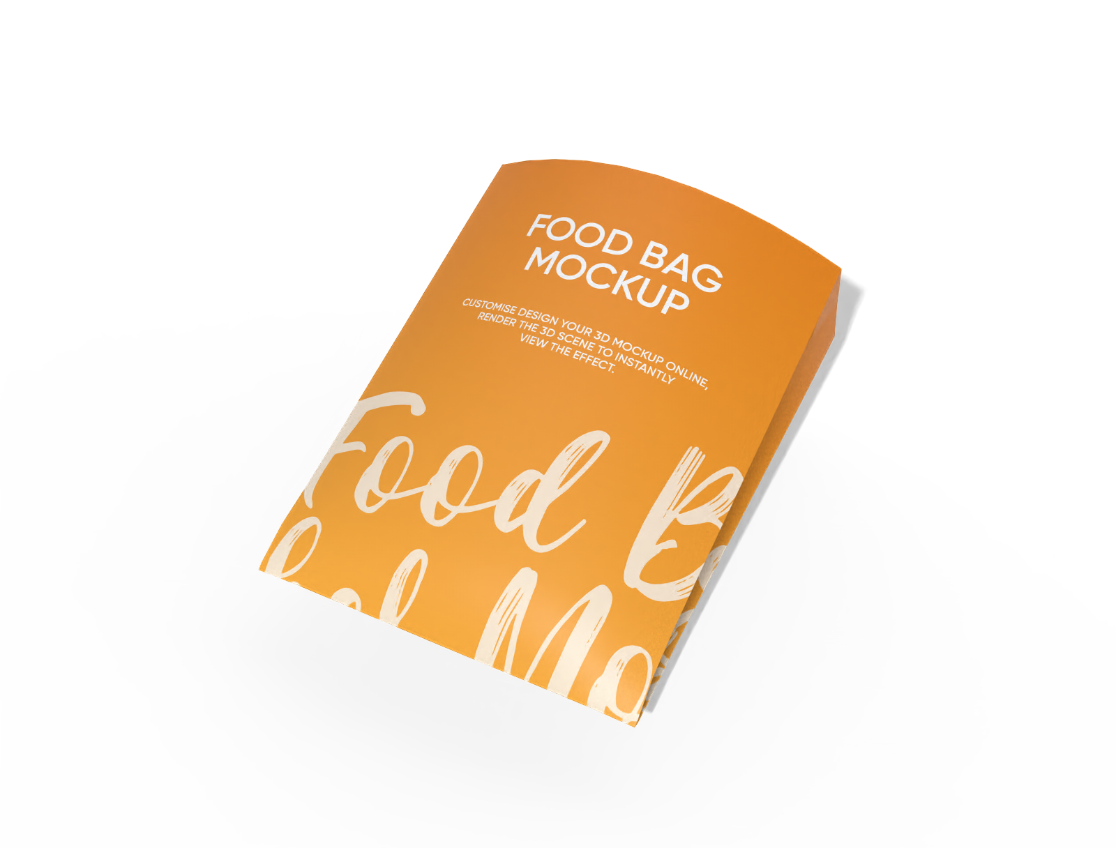 Food bag mockup Food bag mockup