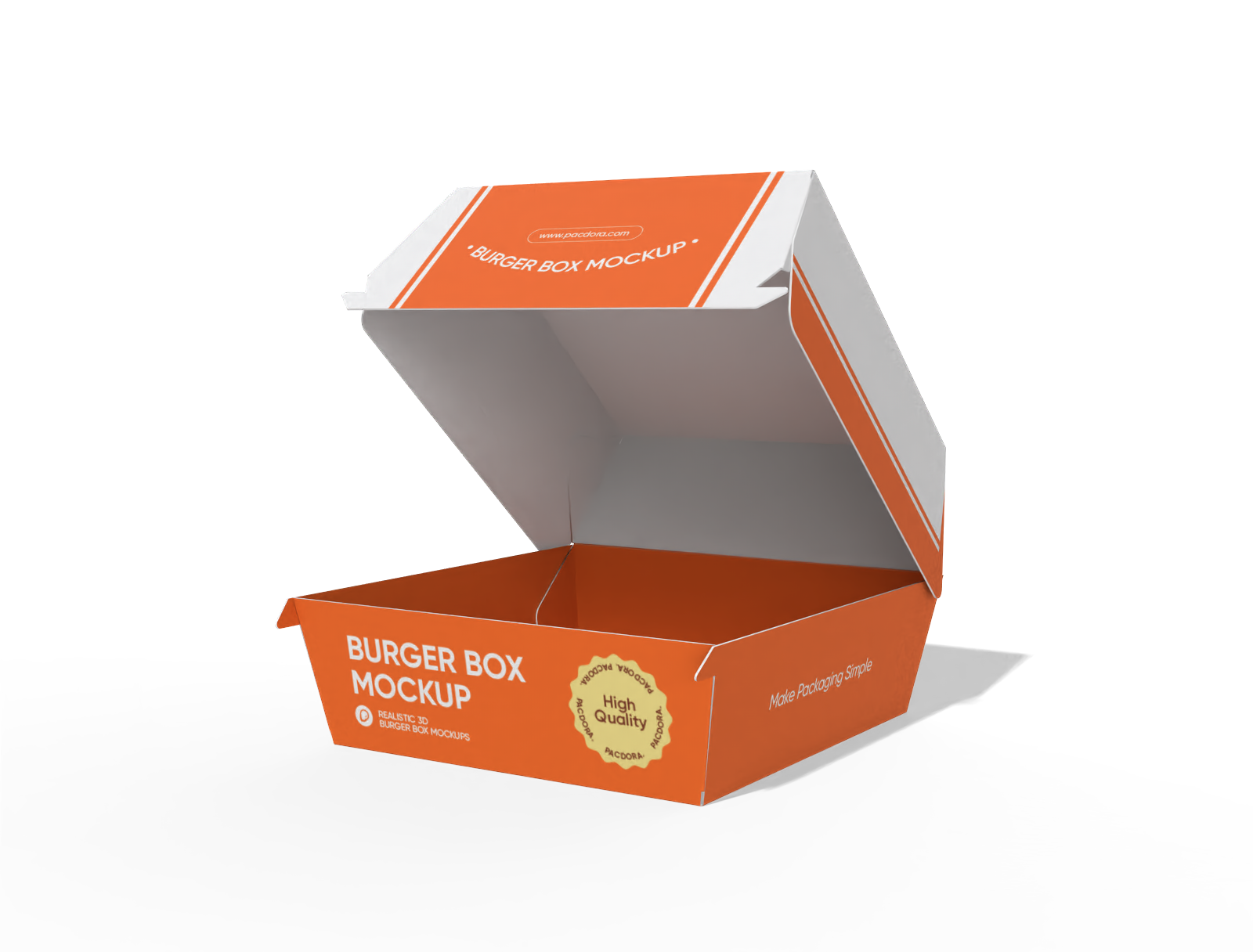 Burger box mockup
