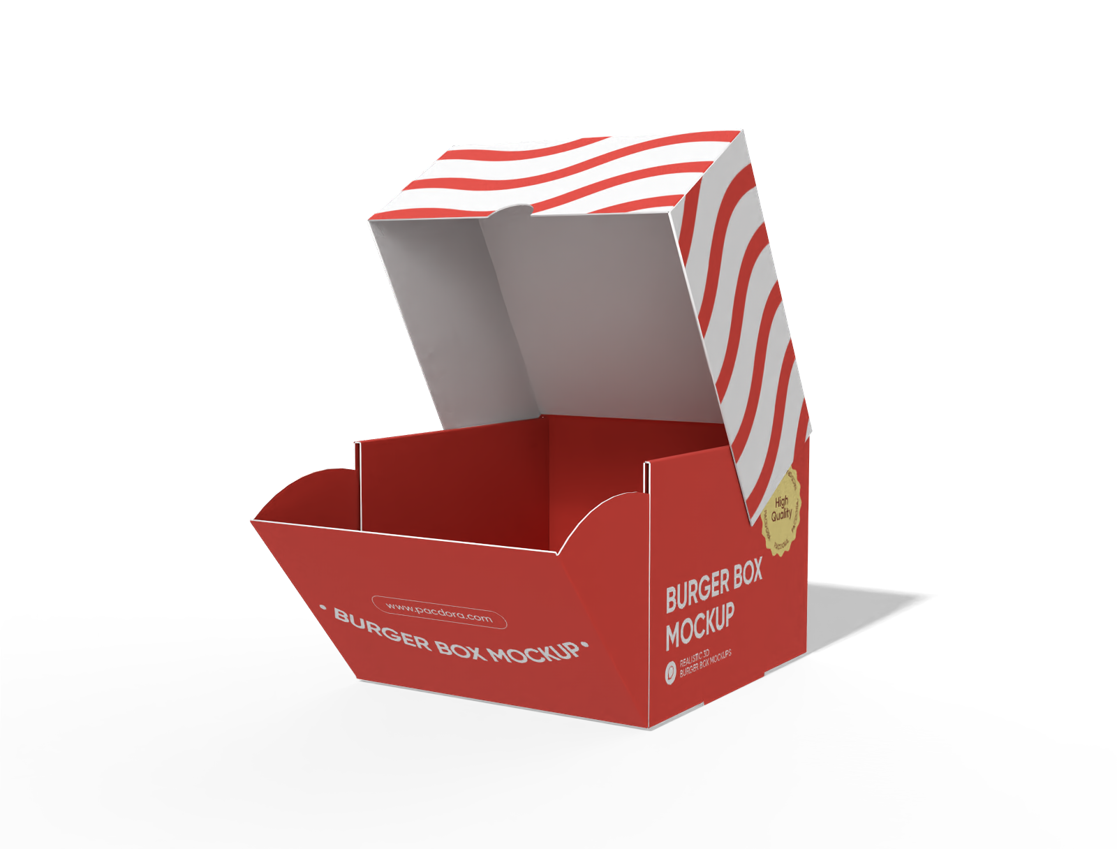 Burger box mockup