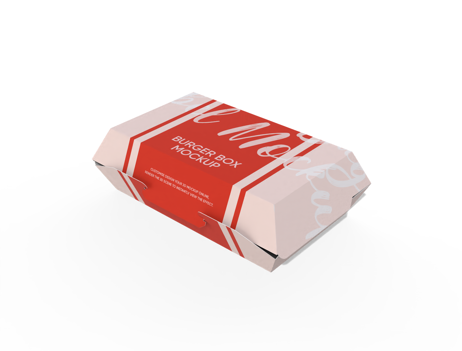Burger box mockup
