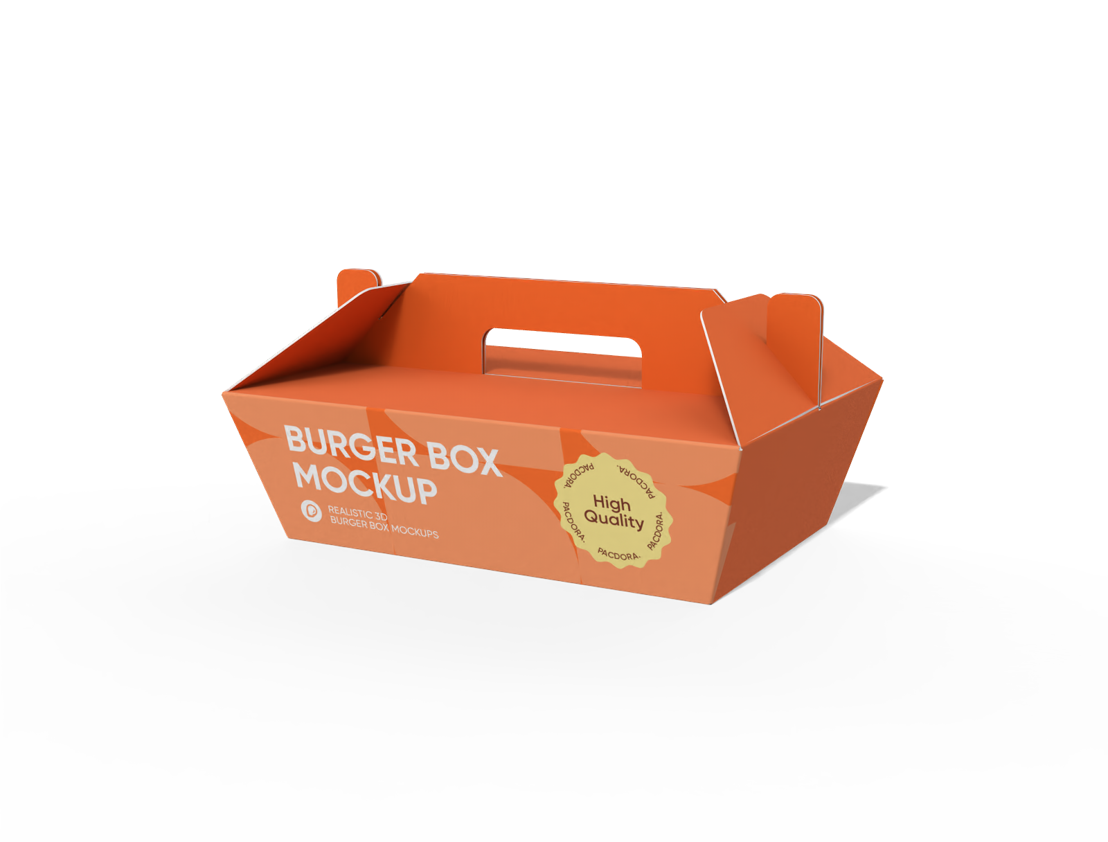 Burger box mockup