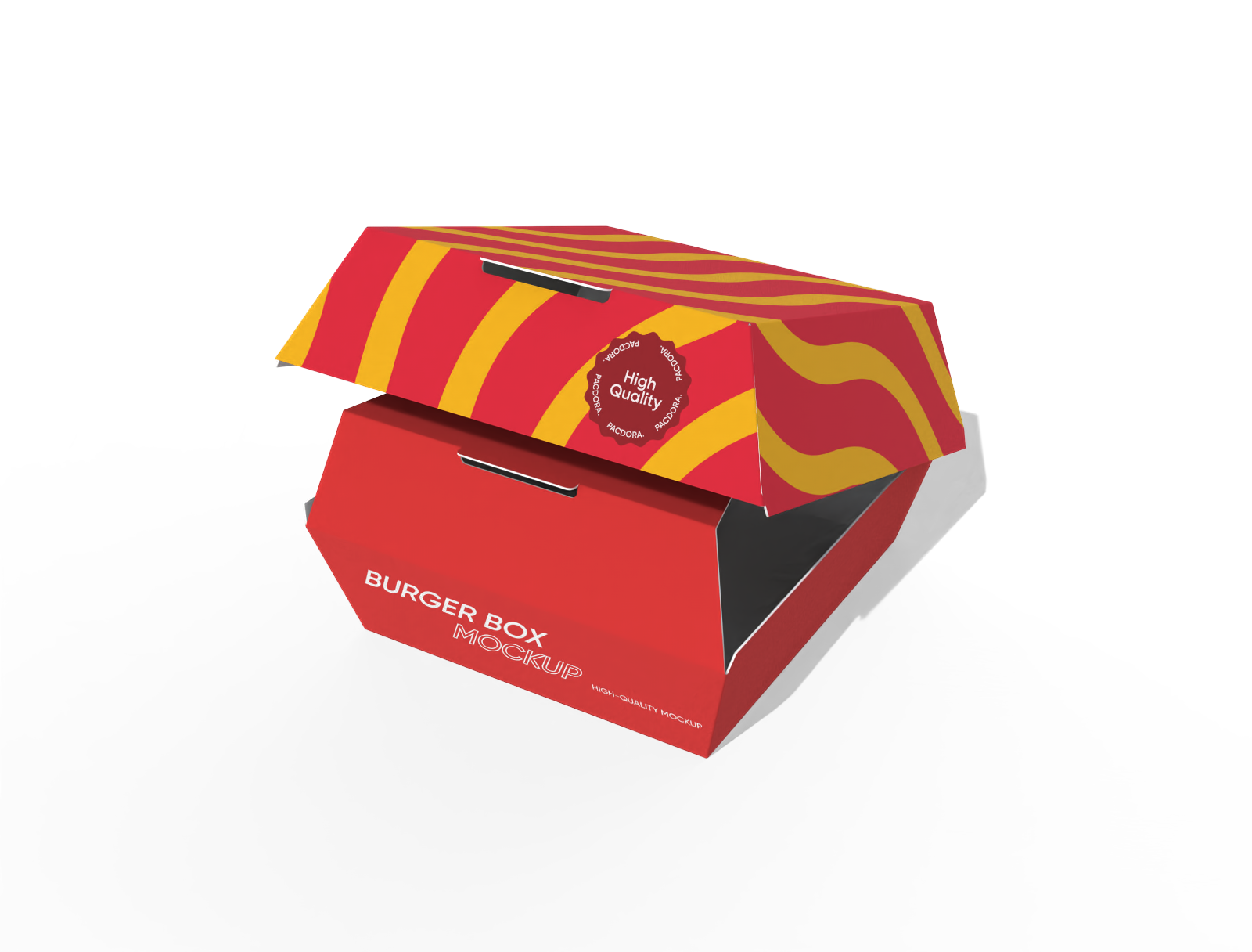 Burger box mockup