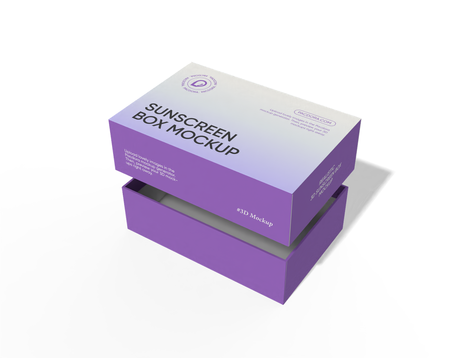 Sunscreen box mockup