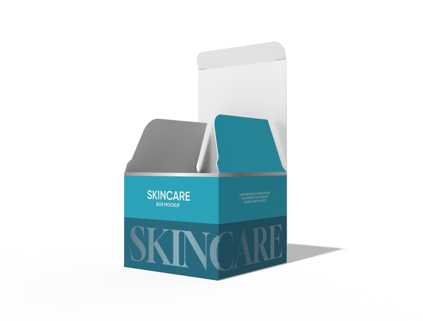 Skincare product box mockup