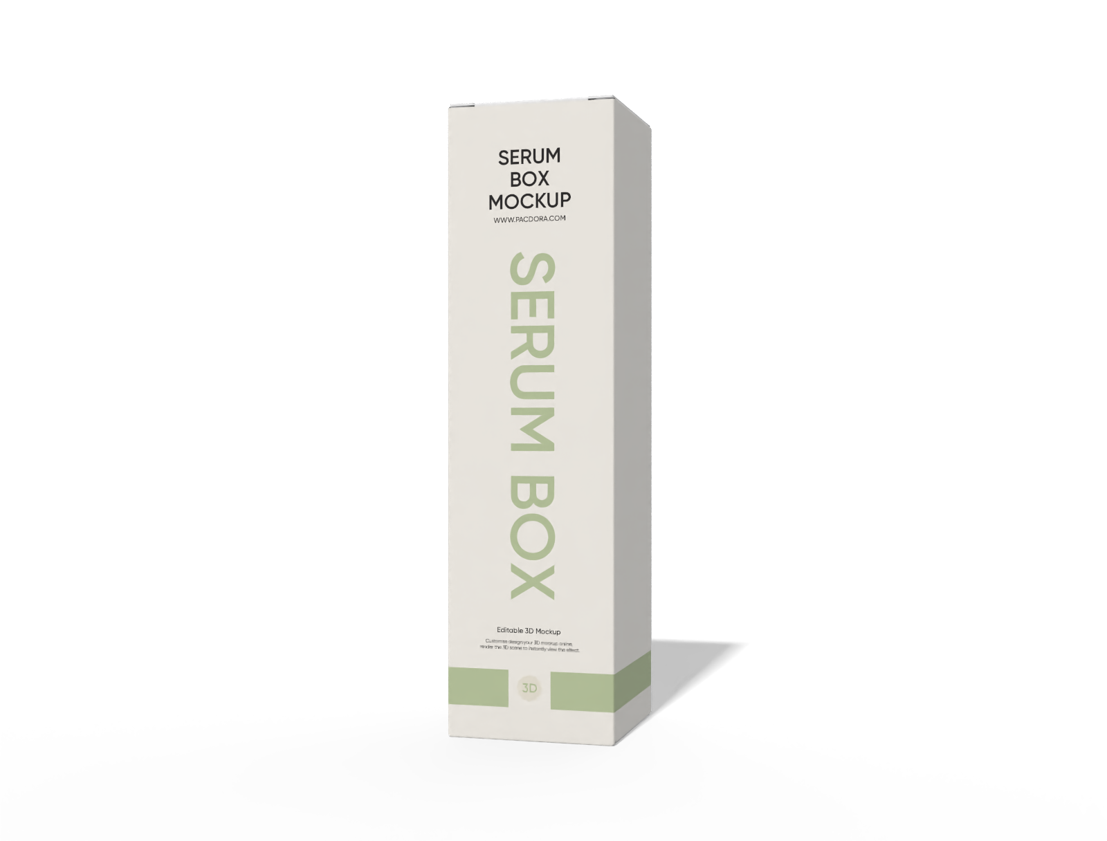 Serum box product mockup