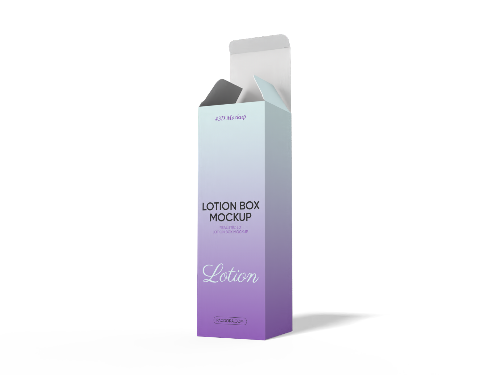 Lotion box mockup
