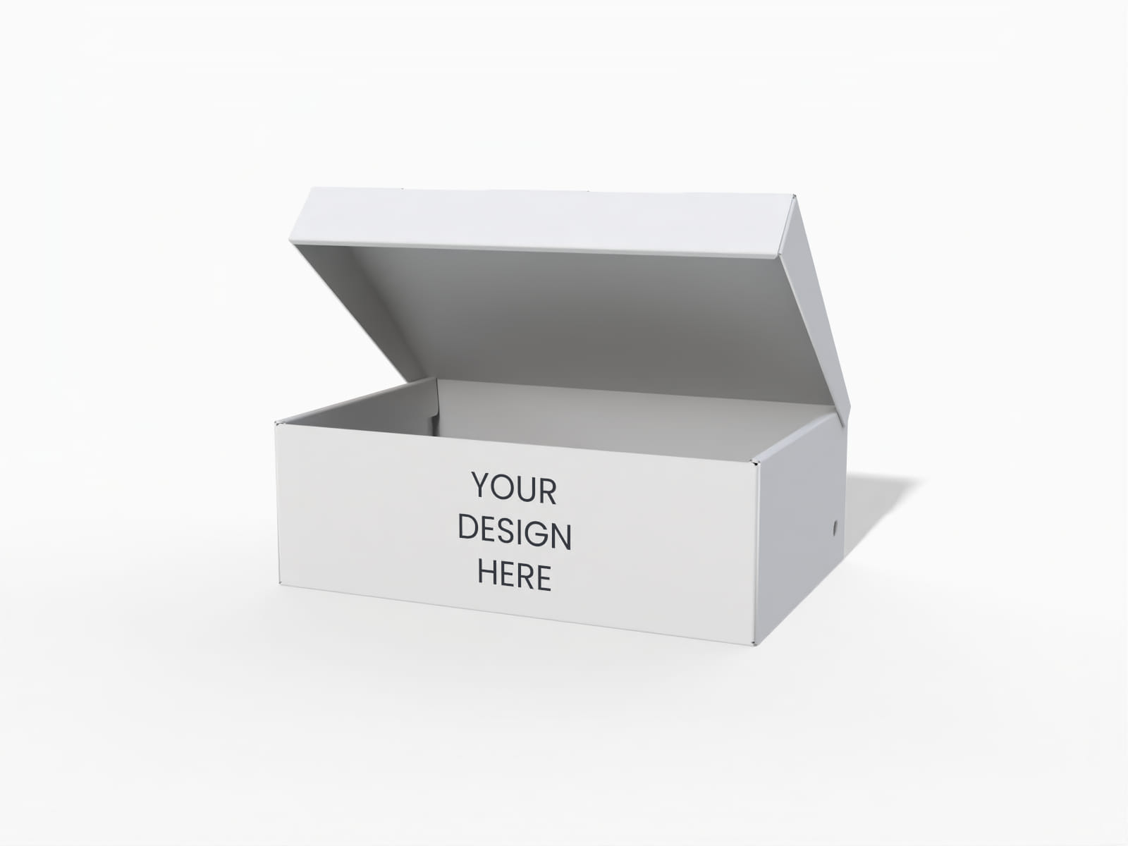 Folding paper packaging shoes box mockup Folding paper packaging shoes box mockup