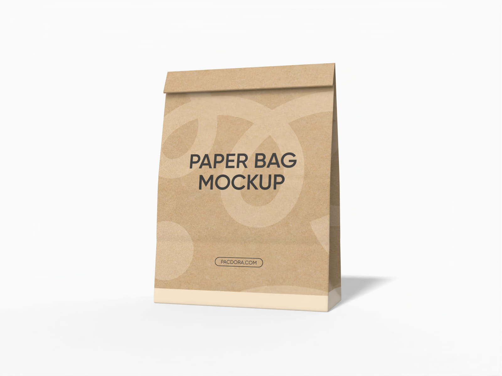 Food paper bag mockup