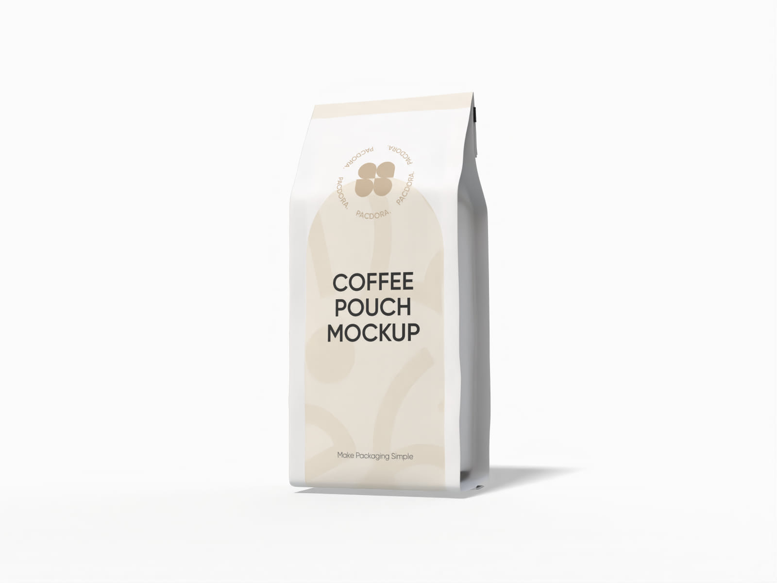 Coffee pouch mockup