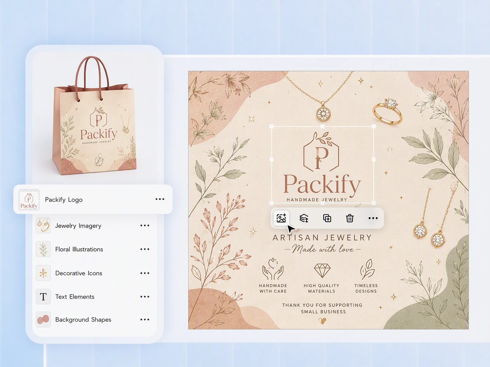 Carry your icon onto custom packaging
