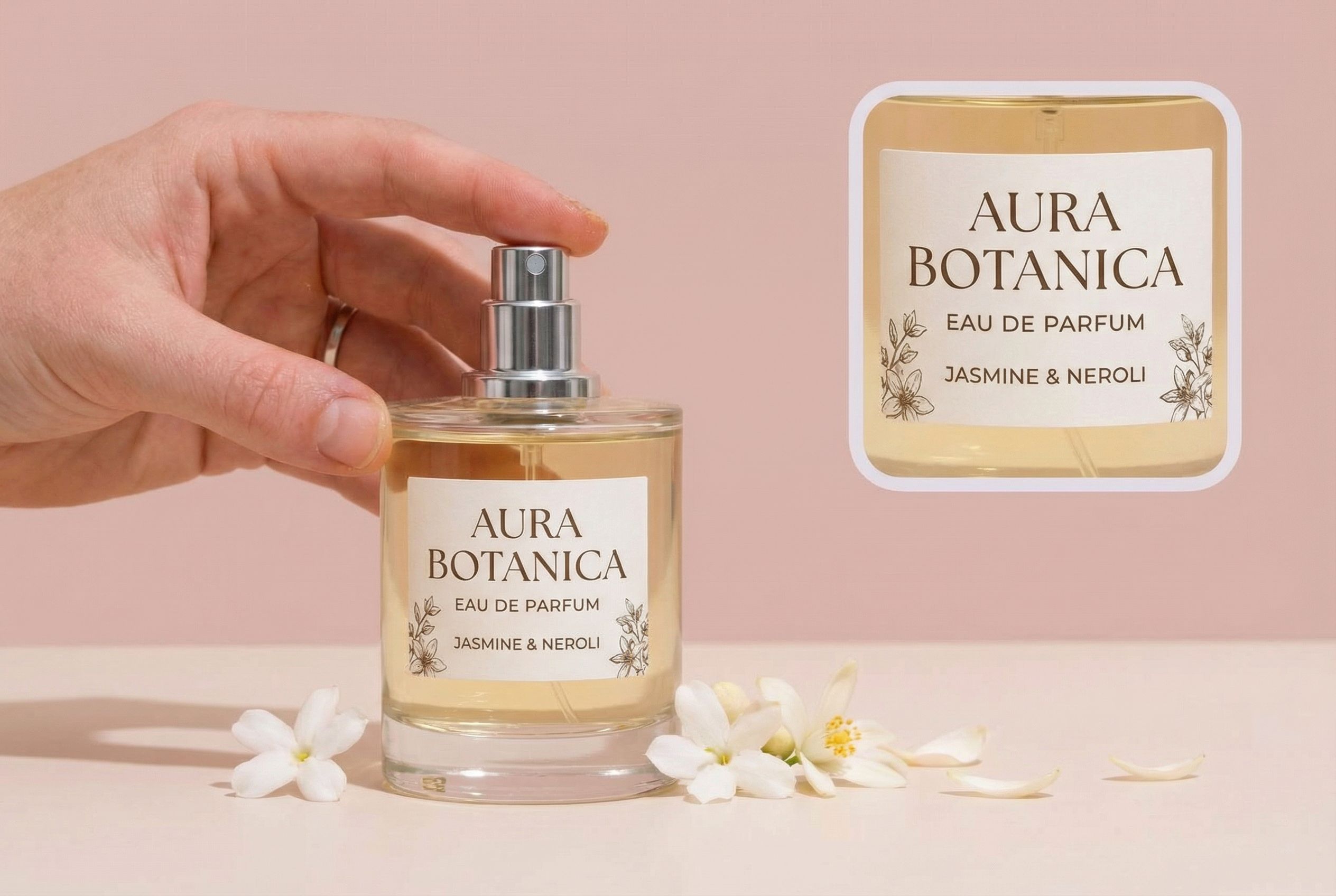 Fit your perfume label with precision layout