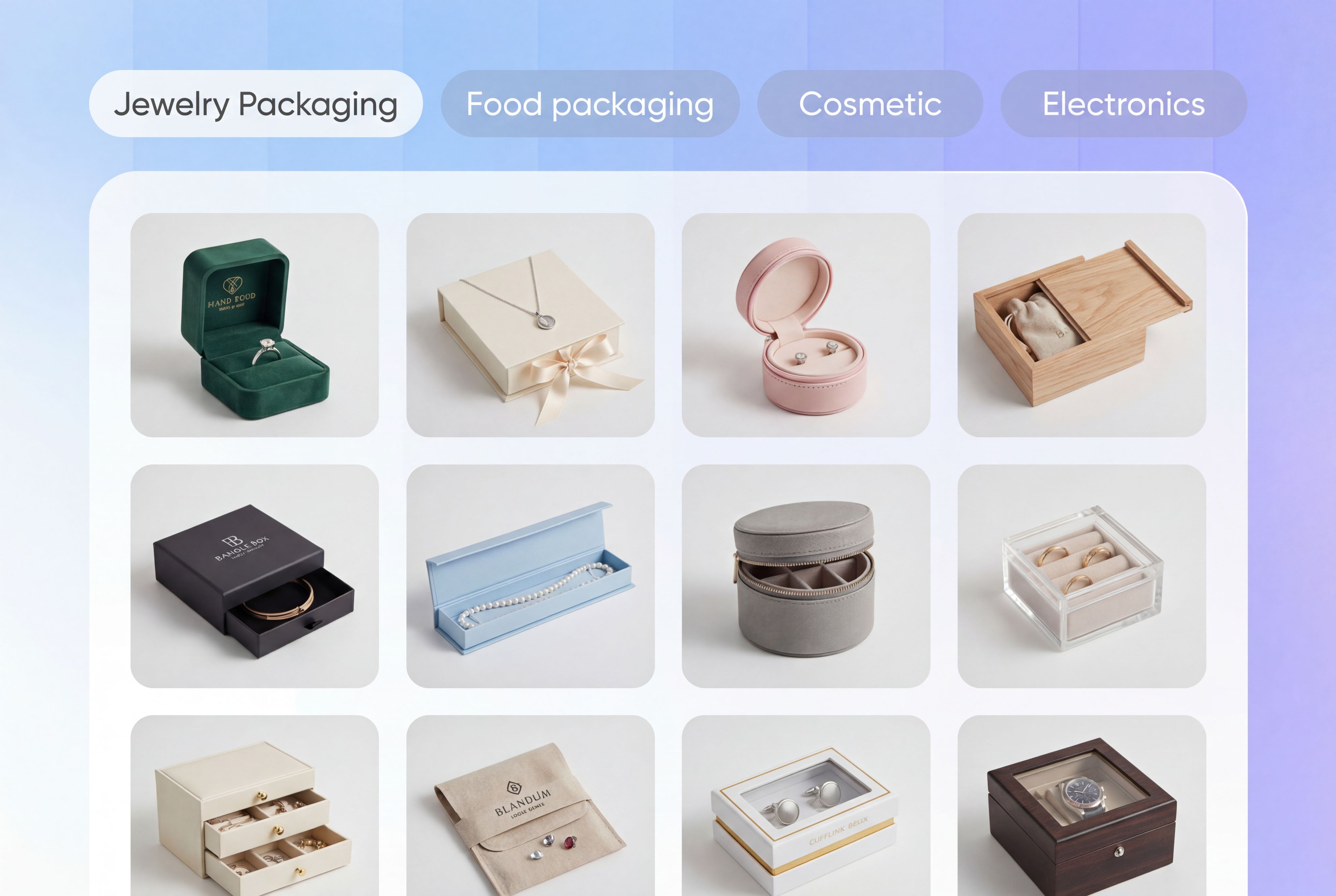 packaging ideas for different jewelry