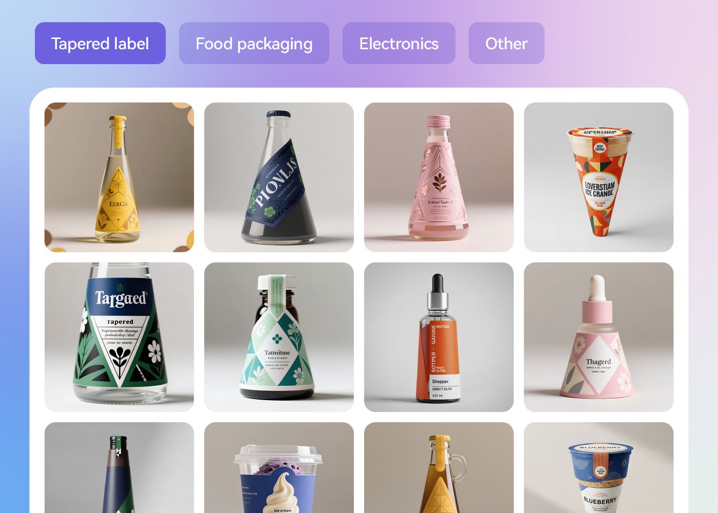 Step 1: Choose your tapered bottle