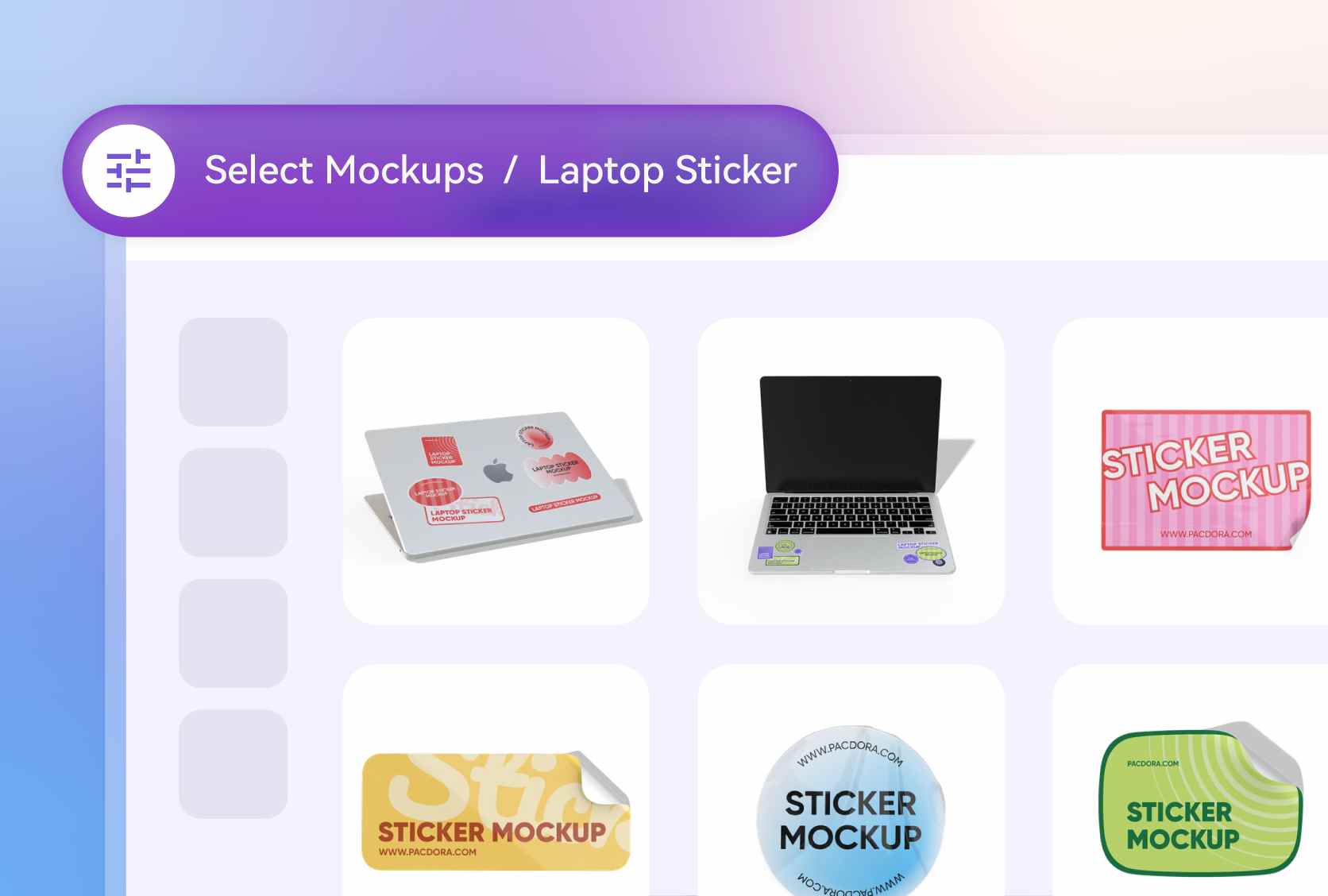 Laptop Sticker Mockup | Online Design for Free