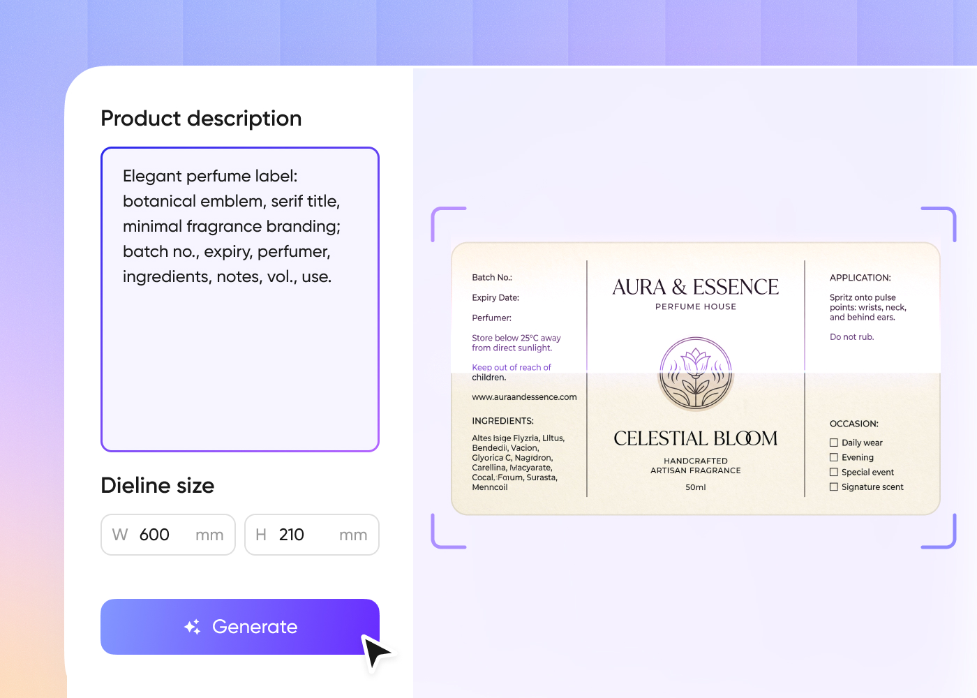 Step 2: Create a unique label