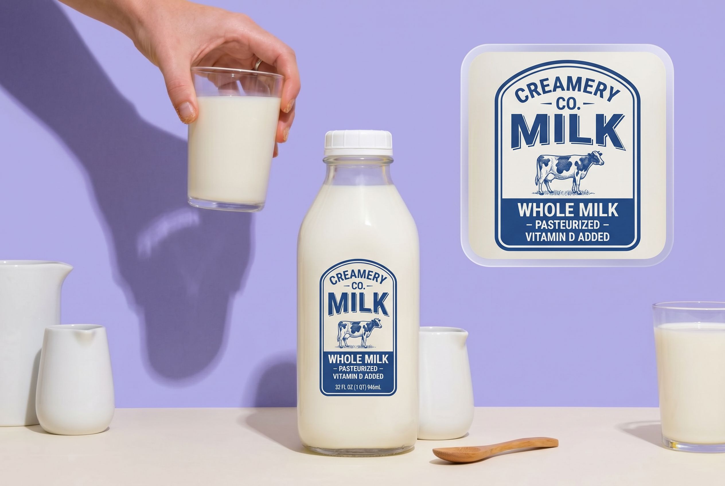 Keep milk labels legible through cold handling