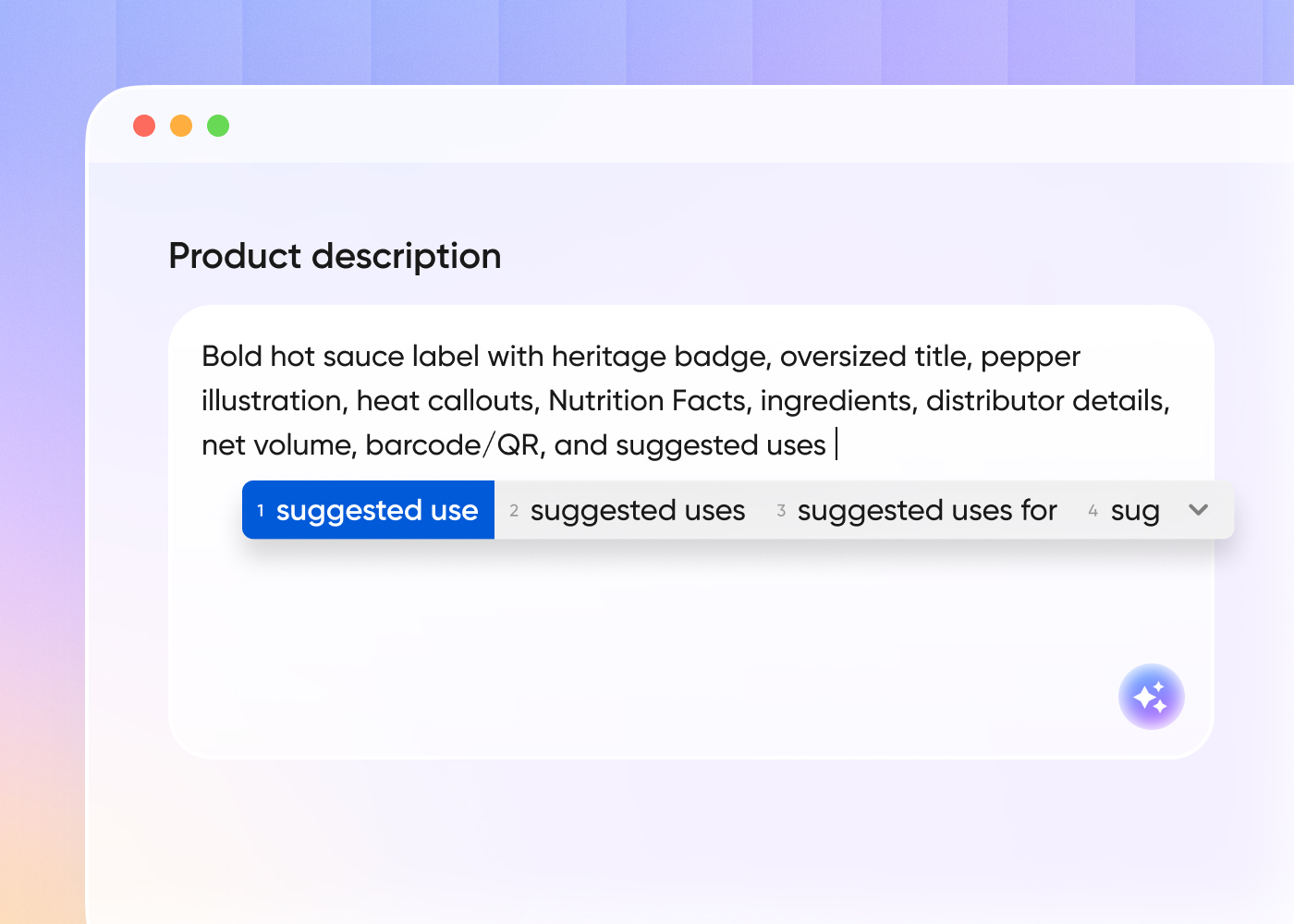 Step 1: Describe your hot sauce