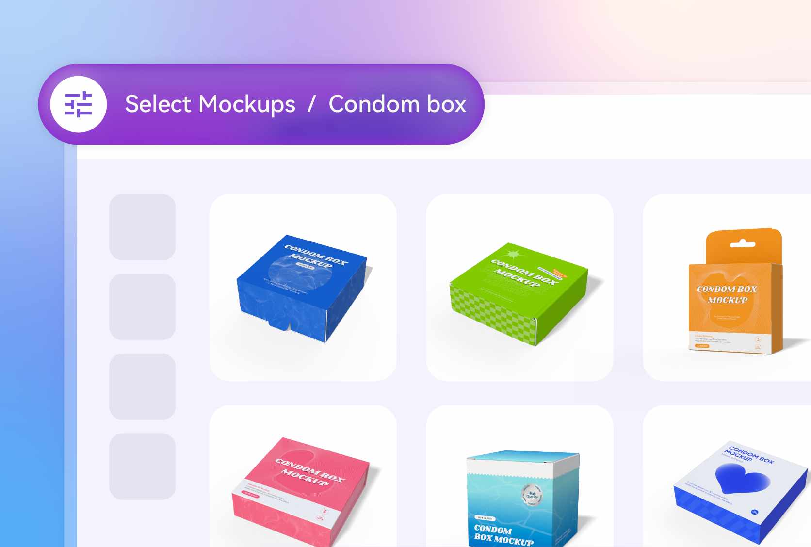 Free Condom Box Mockup - Online Design & Download