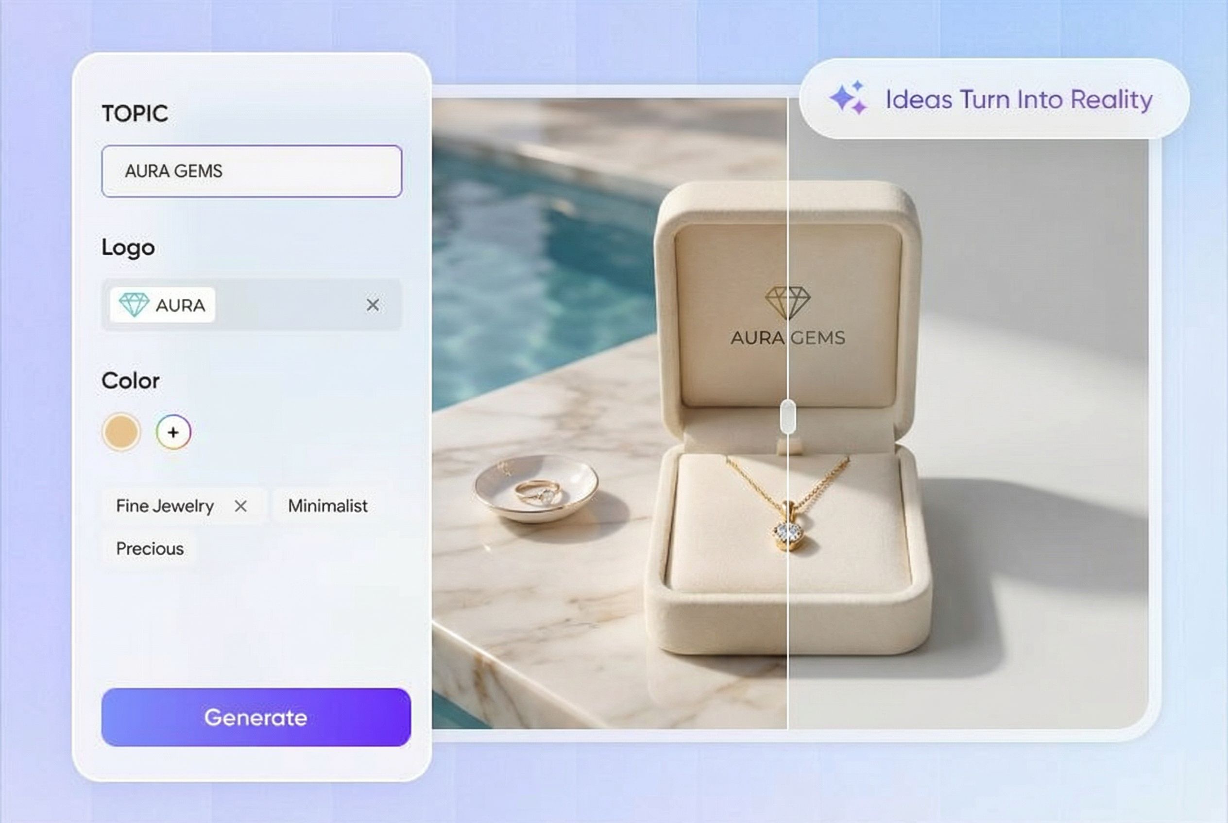 Luxurious and high-end necklace packaging with soft padding