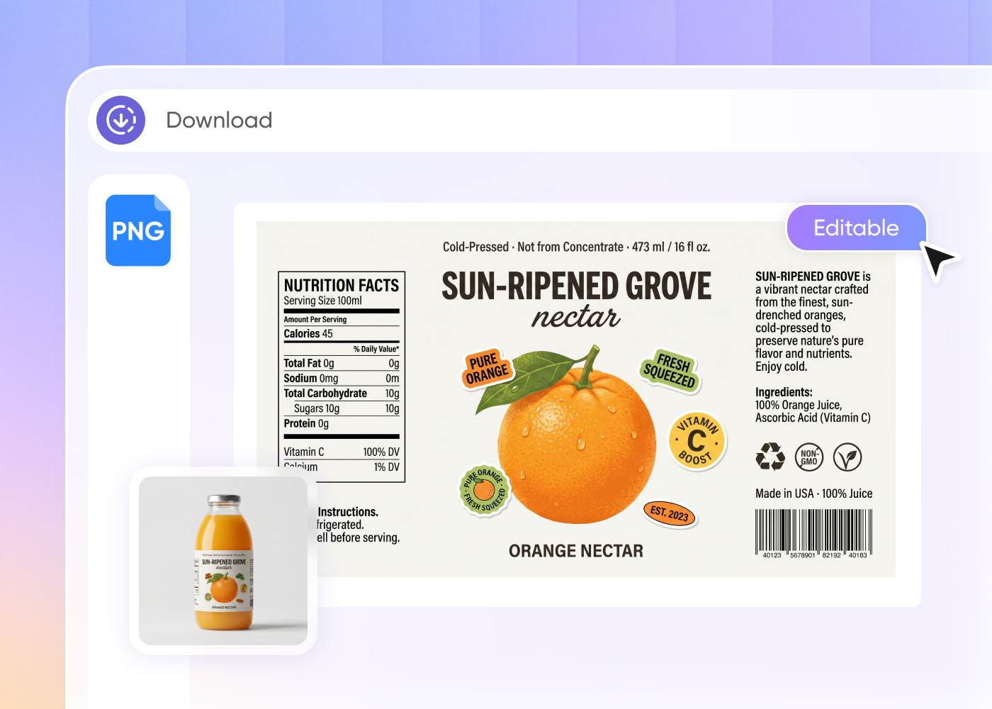 Step 3: Export and print