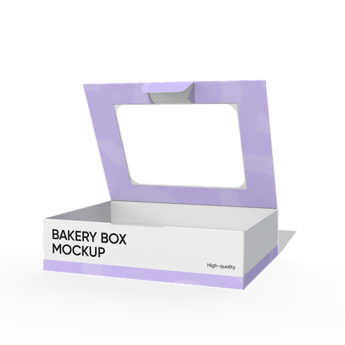 Waffle display box with window 