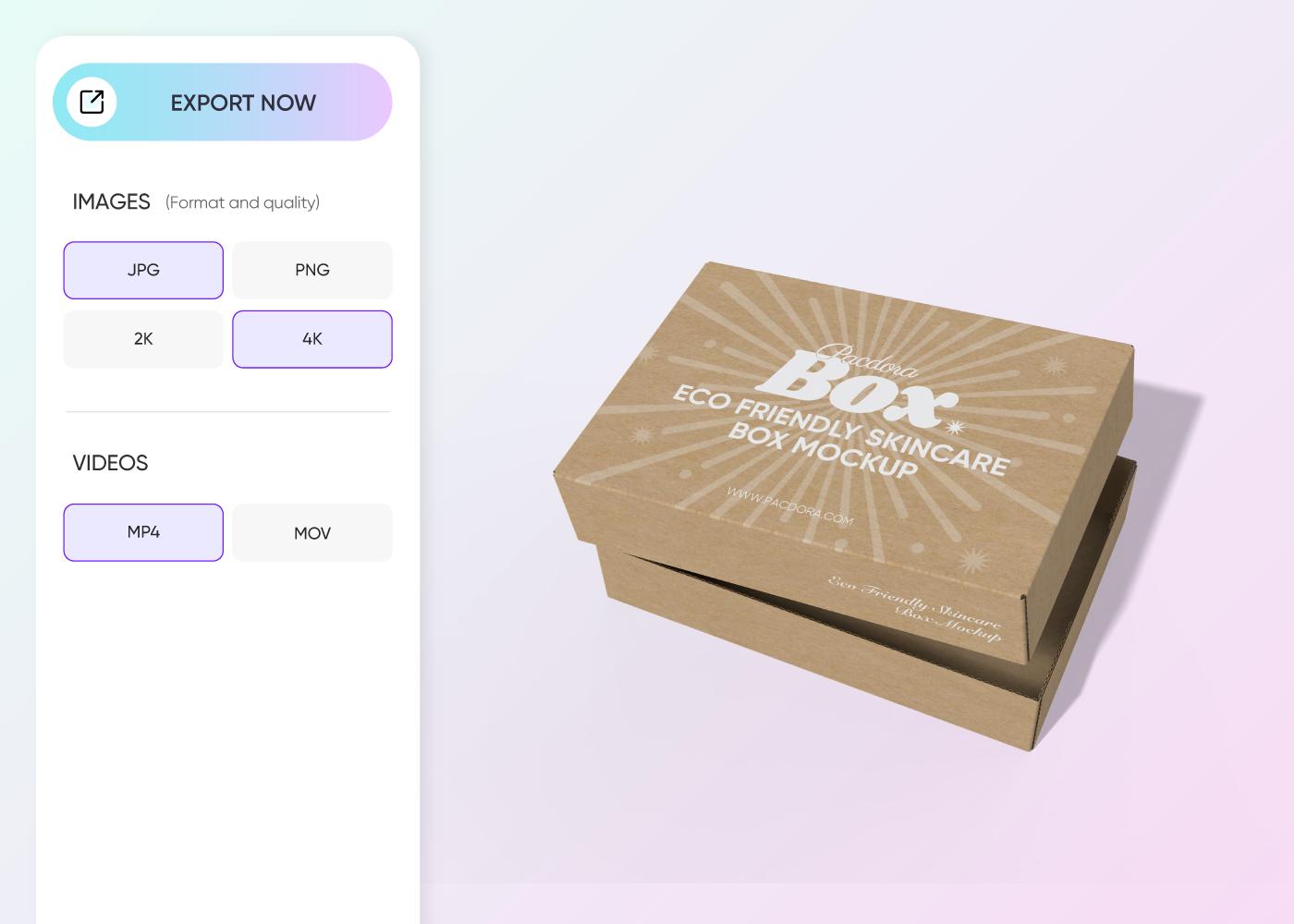 Step 3: Download your skincare packaging