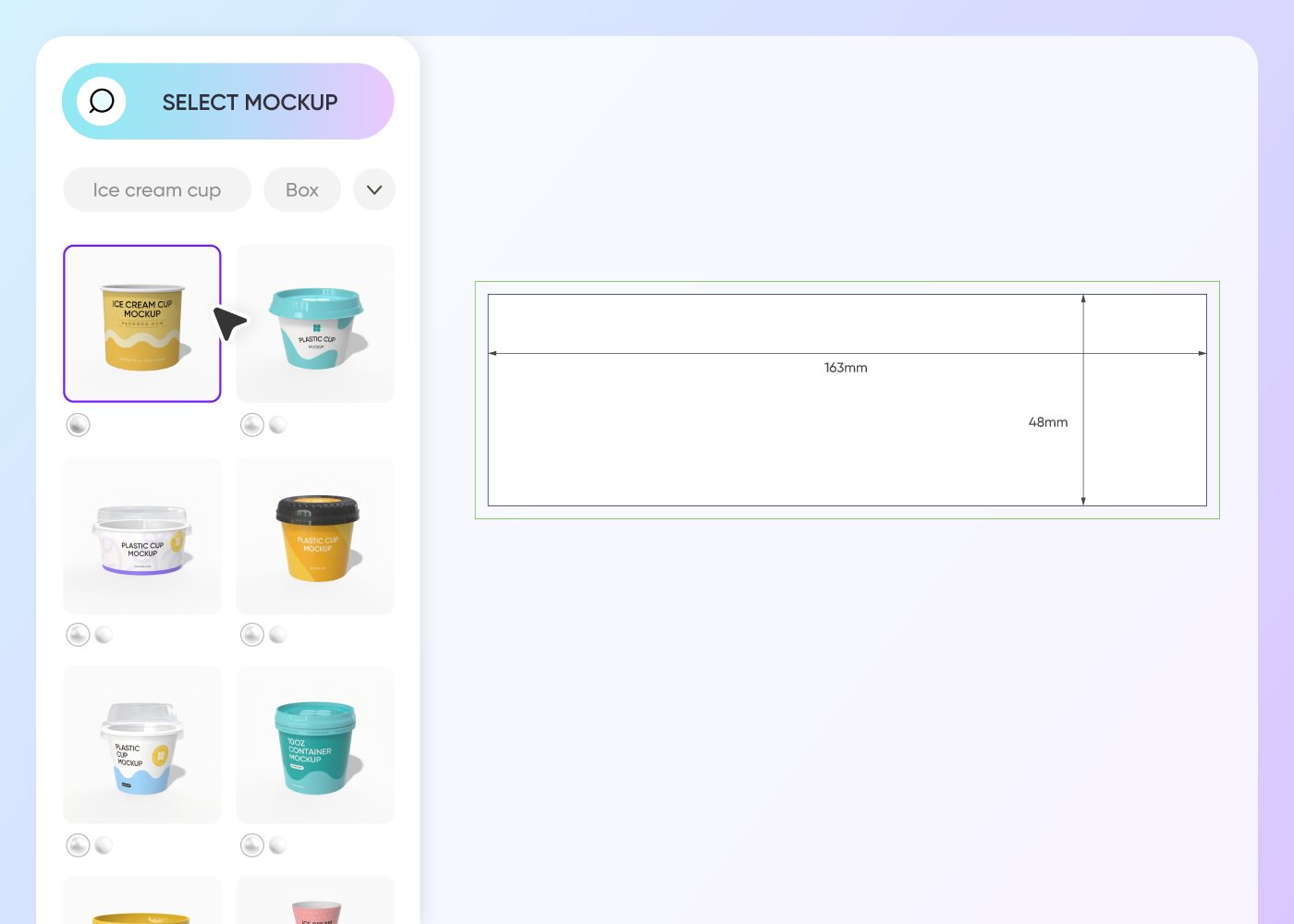 Step 1: Select your ideal packaging solution