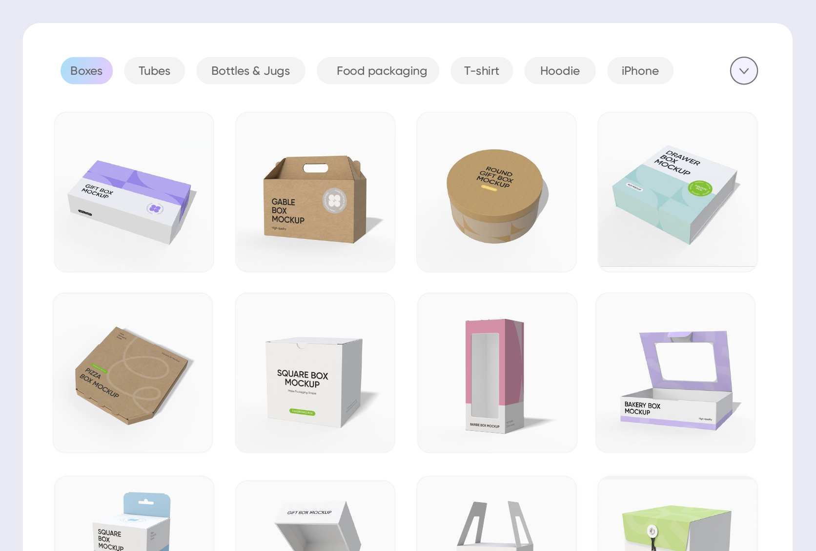 Disponibles diversas maquetas de cajas
