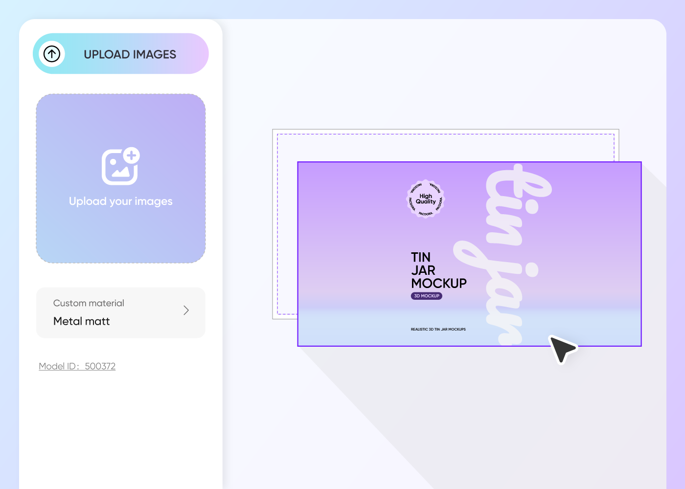 Step 2: Upload design and customize