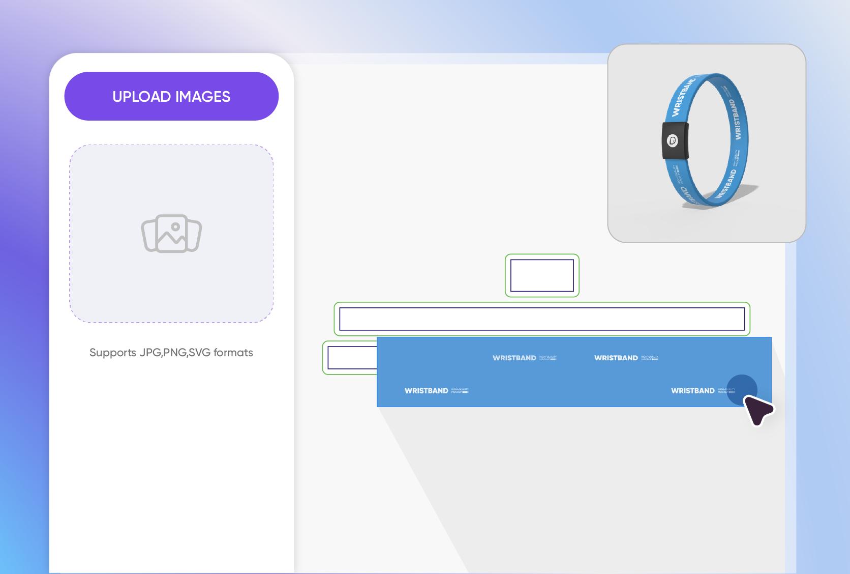 Custom images on your wristband