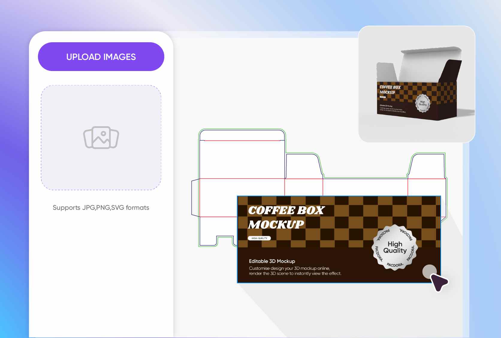 Showcase your striking Arabic-style coffee box design