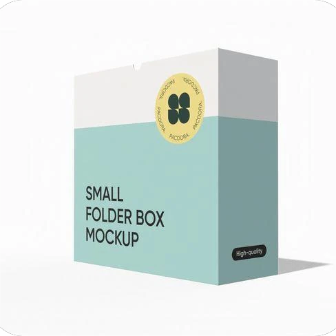 Card storage sleeve mockup