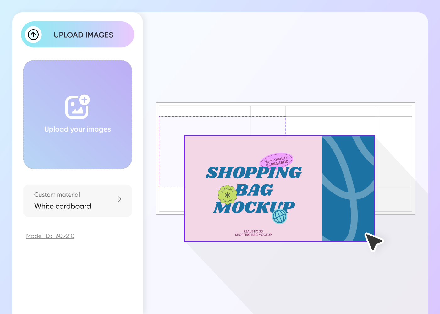 Step 2: Upload images and adjust