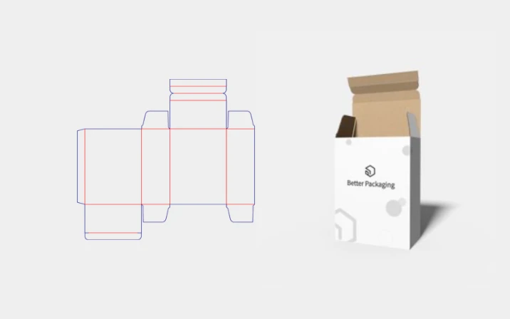 Tuck end cereal box template
