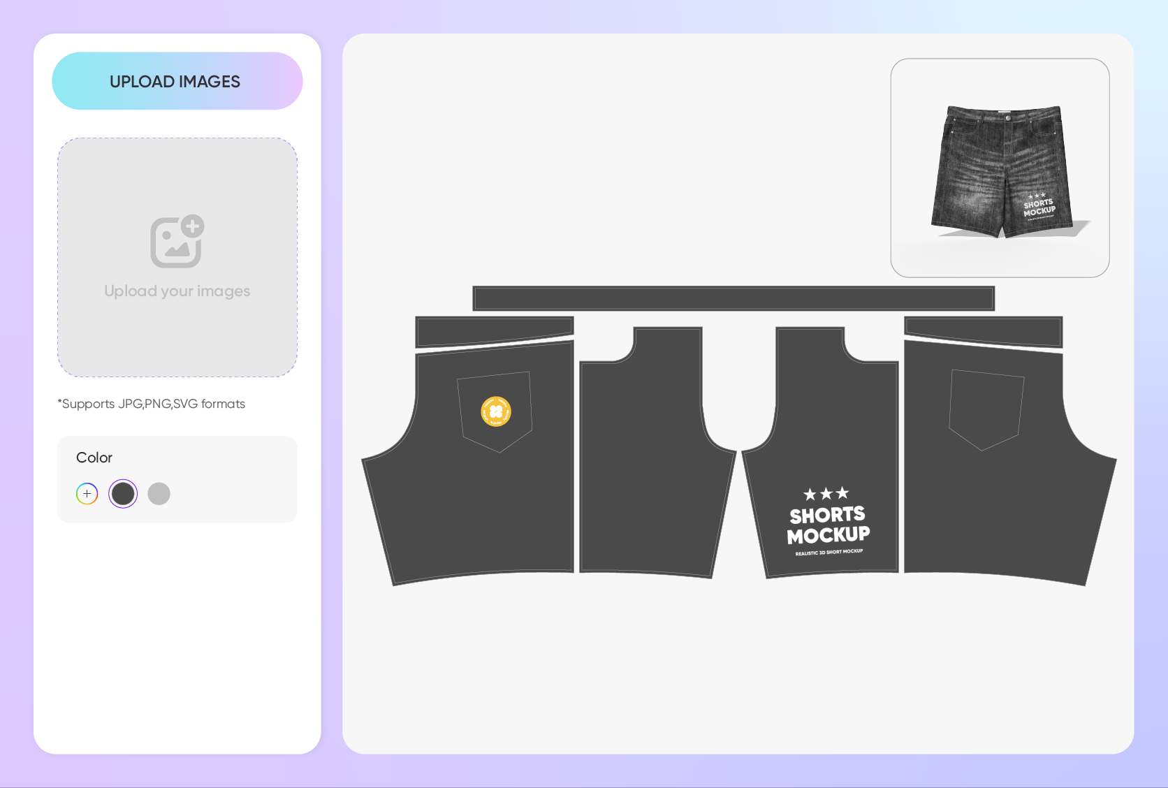 Upload your own unique designs