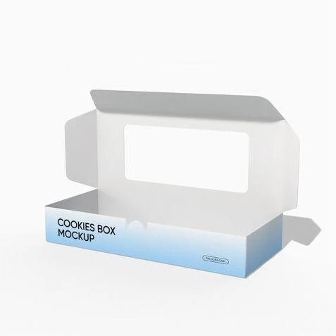 Cookie box with window mockup