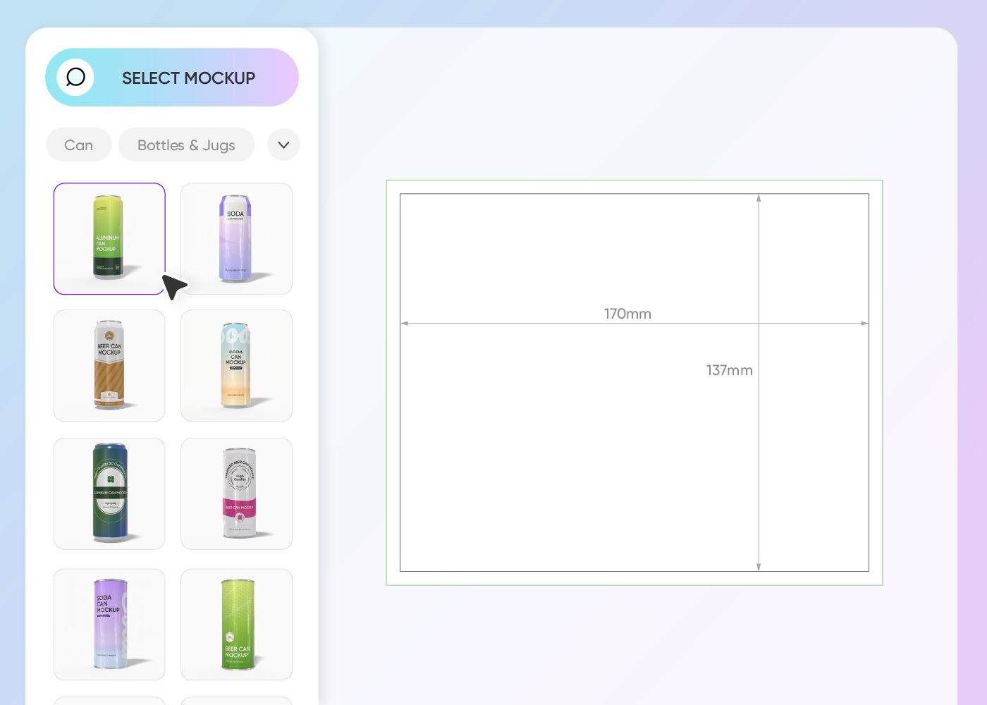 Step 1: Select your ideal seltzer packaging
