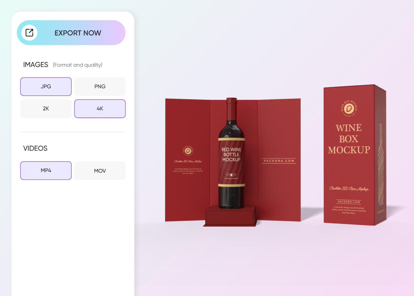 Step 3: Download your wine box design